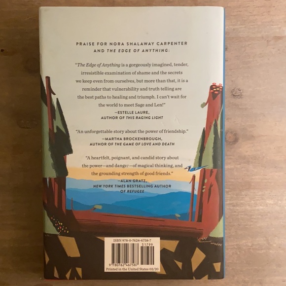 The Edge of Anything Book By Nora Shalaway Carpenter - Picture 3 of 3
